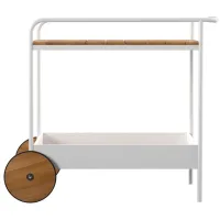 Ladwig Outdoor Serving/Bar Cart in White by SEI Furniture