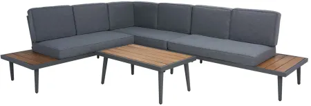 Guthrie 2-pc. Outdoor Sectional Patio Set in Gray by Safavieh