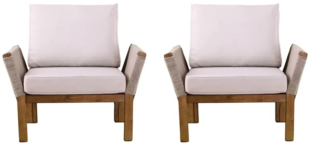 Savoy Outdoor Chairs - Set of 2 in Natural by SEI Furniture