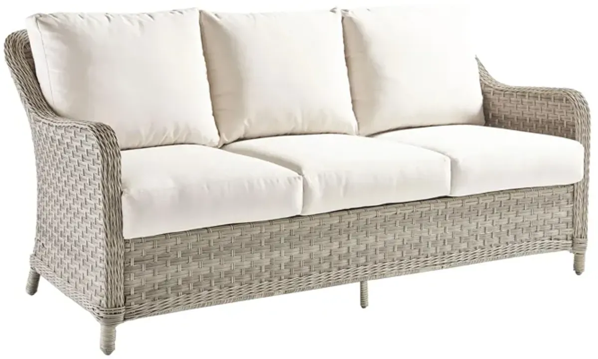 Mayfair Outdoor Sofa in Pebble by South Sea Outdoor Living