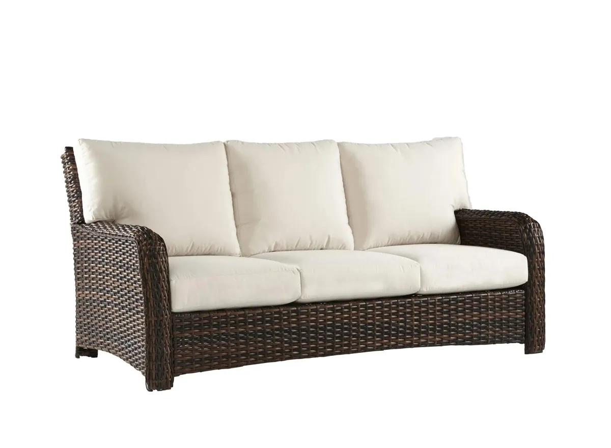 St Tropez Tob Outdoor Sofa in Tobacco by South Sea Outdoor Living