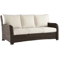 St Tropez Tob Outdoor Sofa in Tobacco by South Sea Outdoor Living