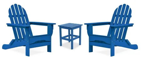 Icon Static Adirondack Chair in "Royal Blue" by DUROGREEN OUTDOOR