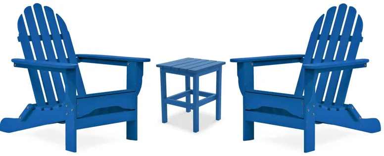 Icon Static Adirondack Chair in "Royal Blue" by DUROGREEN OUTDOOR