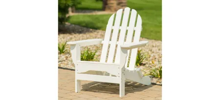 Icon Static Adirondack Chair in "White" by DUROGREEN OUTDOOR