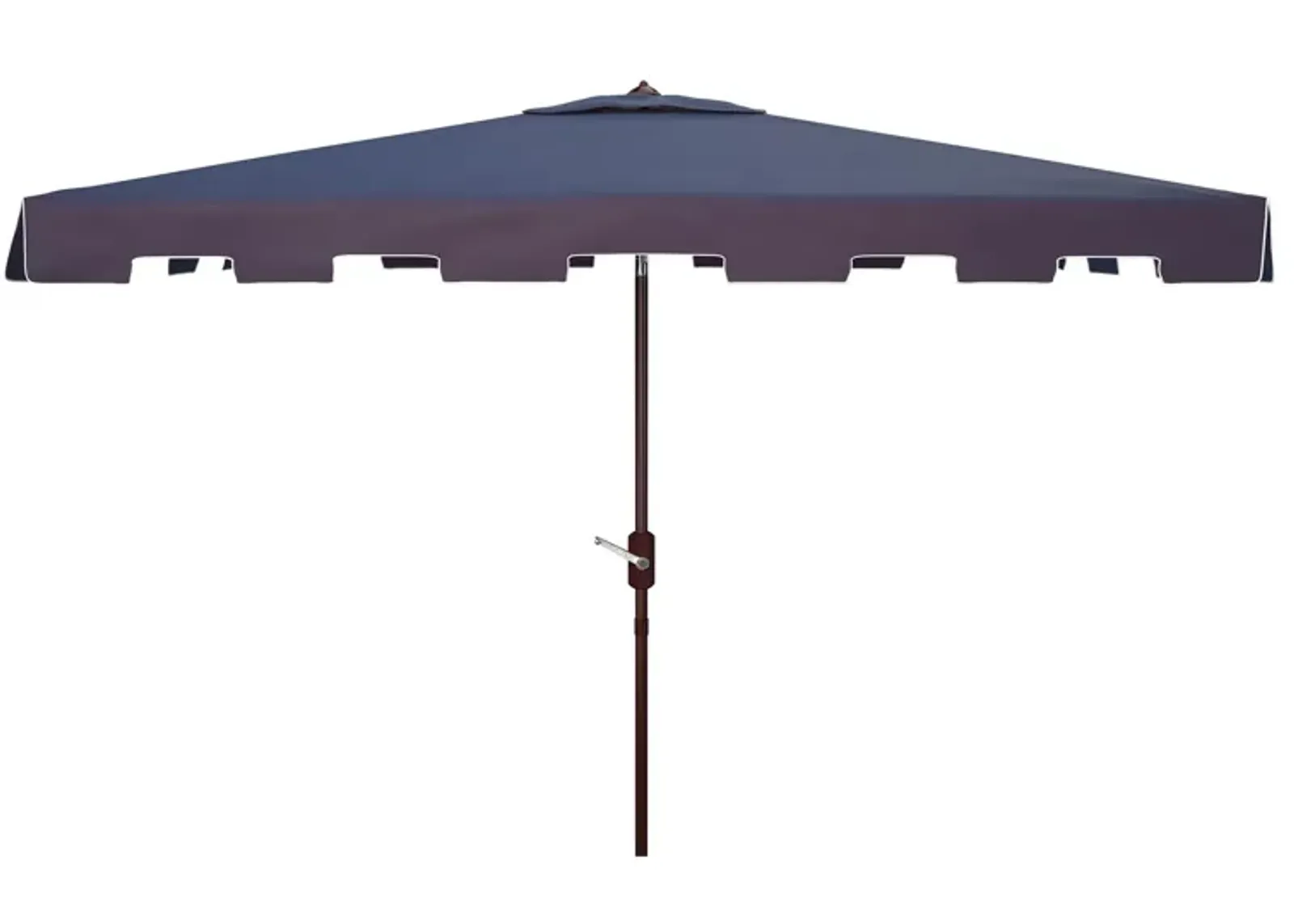 Burton 6.5 X 10 ft Rect Market Umbrella in Antique Blue by Safavieh