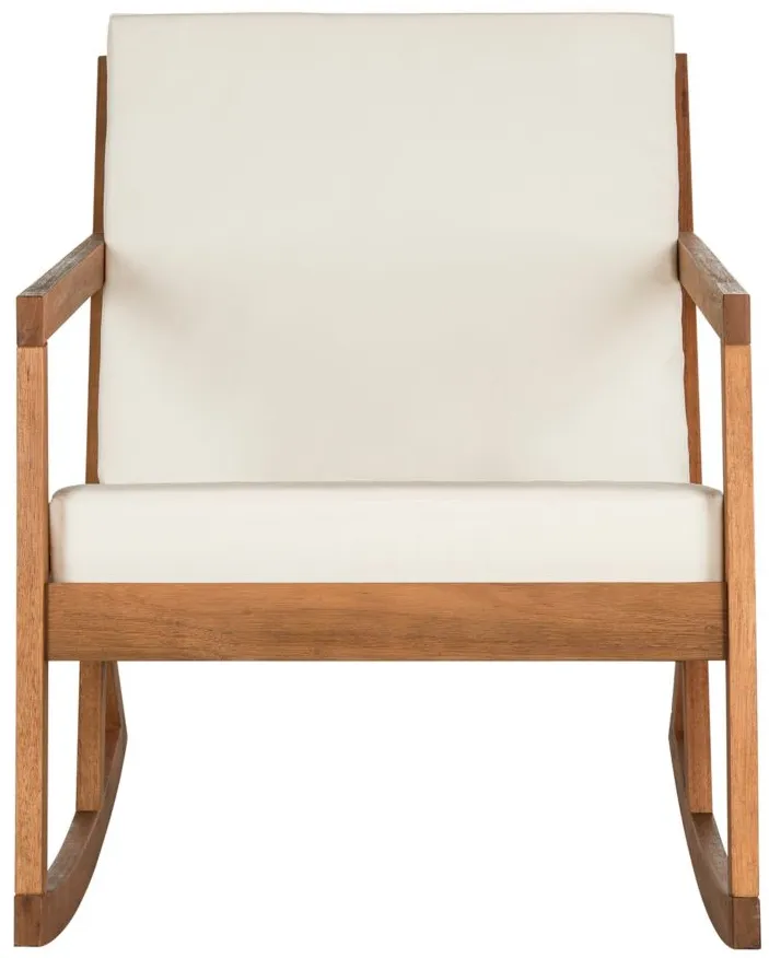 Hartwick Rocking Chair in Natural & Beige by Safavieh
