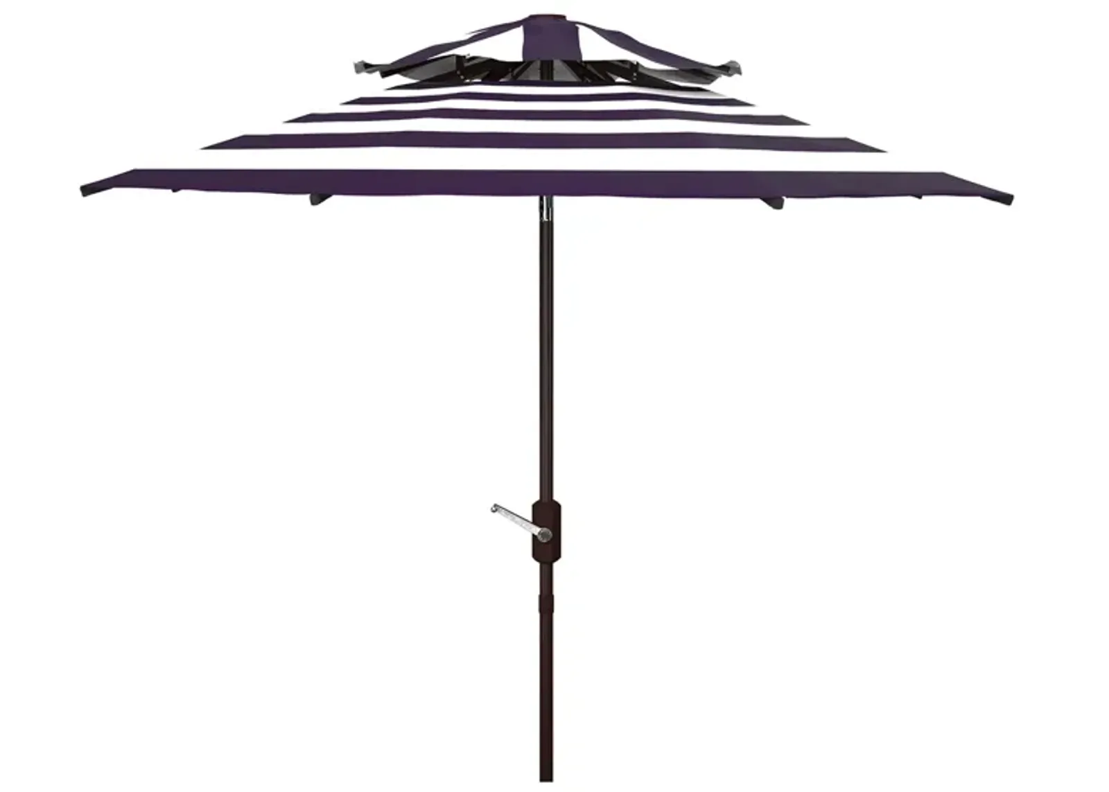 Marcie Fashion Line 9 ft Double Top Umbrella in Natural by Safavieh