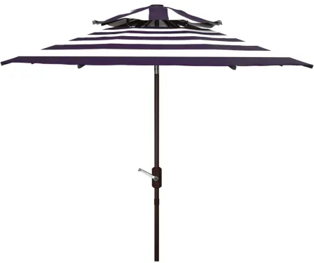Marcie Fashion Line 9 ft Double Top Umbrella in Natural by Safavieh