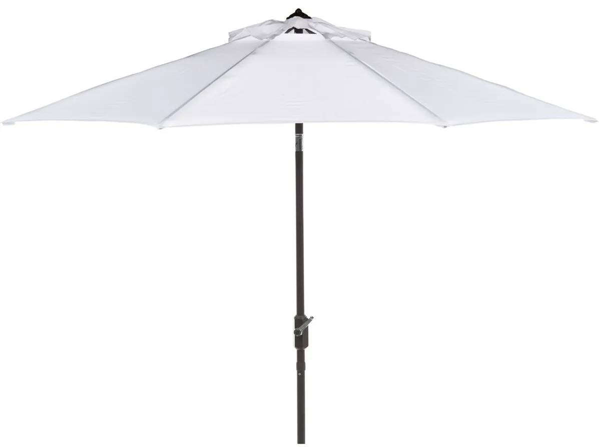 Ortega UV Resistant 9 ft Auto Tilt Crank Umbrella in Yellow by Safavieh