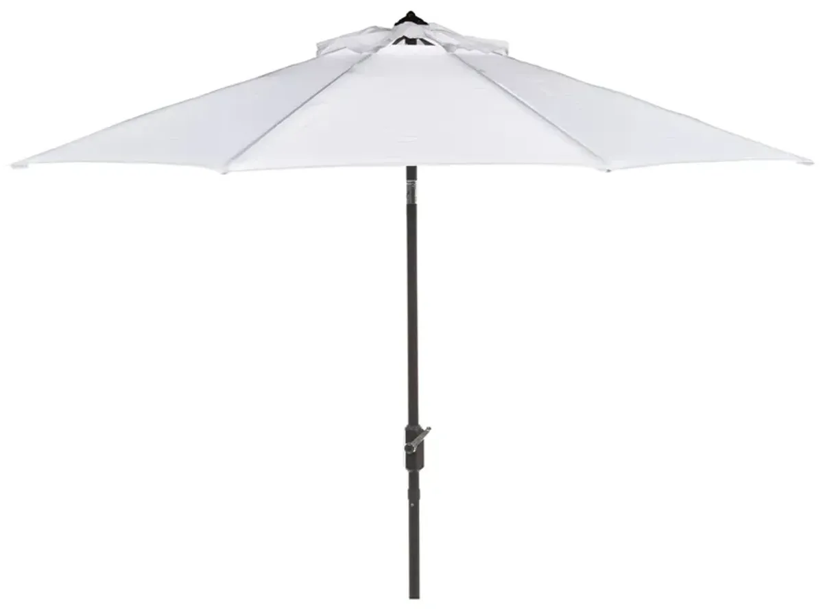 Ortega UV Resistant 9 ft Auto Tilt Crank Umbrella in Yellow by Safavieh