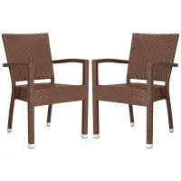 Ripley Stacking Arm Chair in Beige by Safavieh
