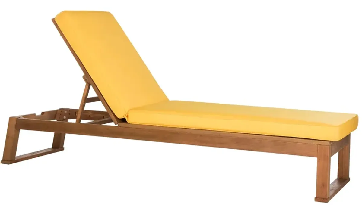 Sebesi Sunlounger in Natural / White by Safavieh