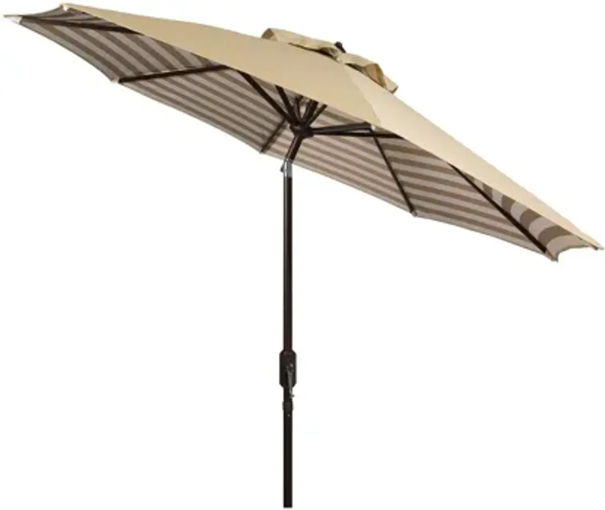 Shay Inside Out Striped 9 ft Crank Outdoor Auto Tilt Umbrella