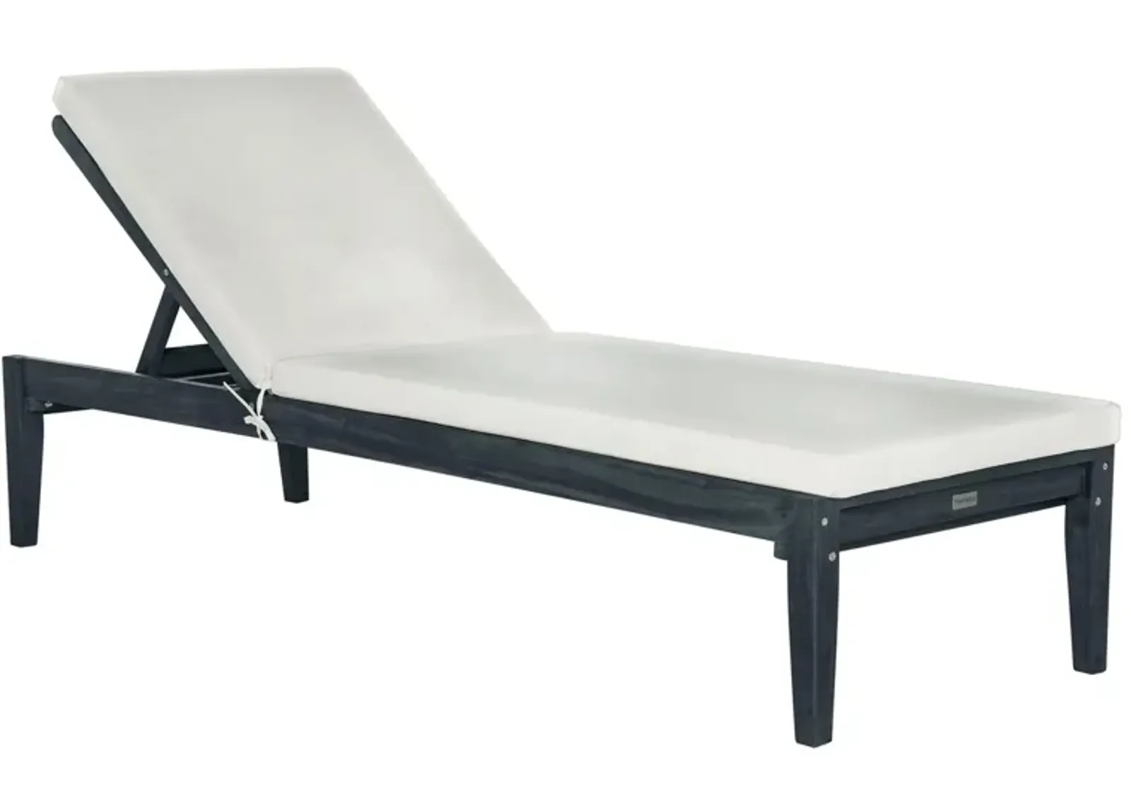 Akash Sunlounger in Weathered Wood by Safavieh