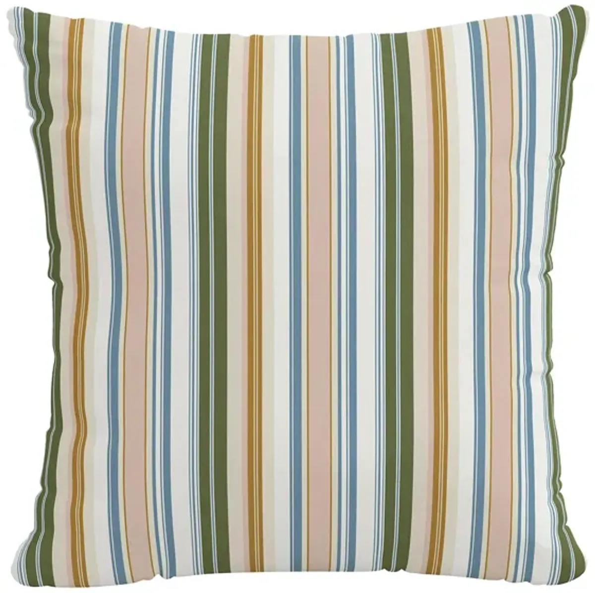 18" Outdoor Serape Stripe Pillow in Serape Stripe Beach by Skyline