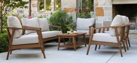 Bohemian 6 pc. Modern Seating Group in Brown by Outdoor Interiors