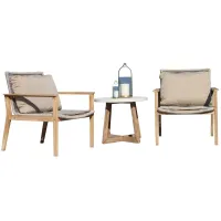 Bing 3 pc. Seating Group in Wheat by Outdoor Interiors