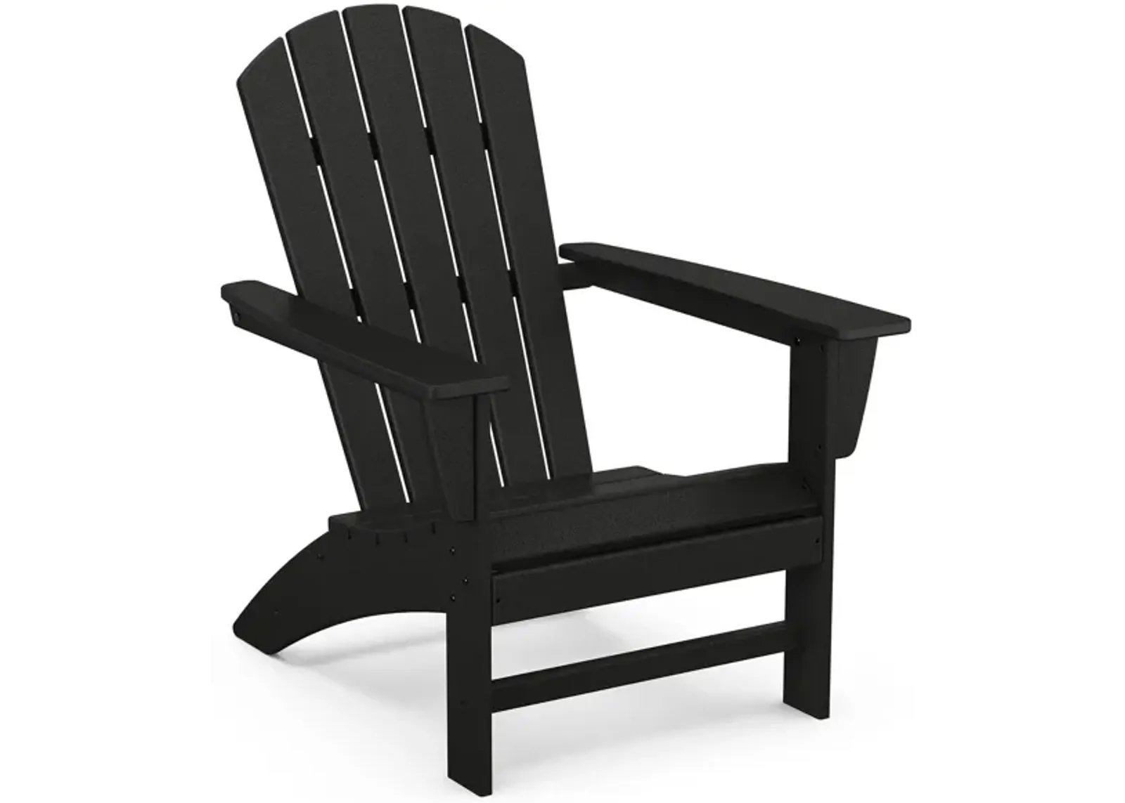 Nautical Adirondack Chair in Black by Polywood