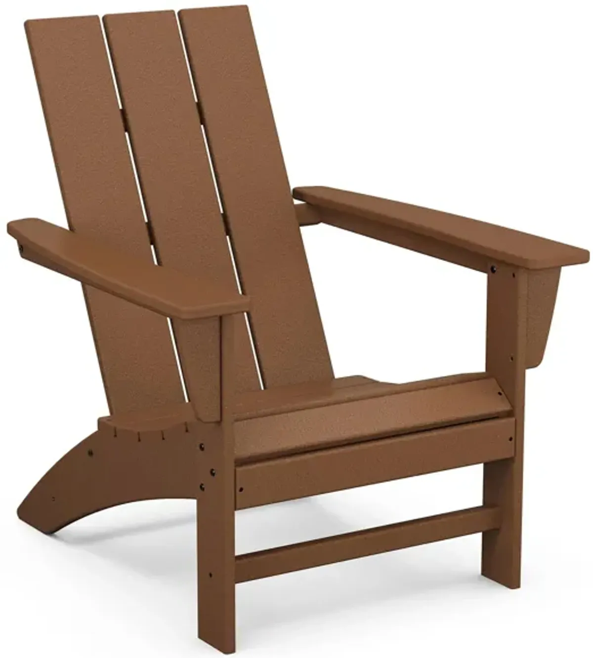 Modern Adirondack Chair in Teak by Polywood