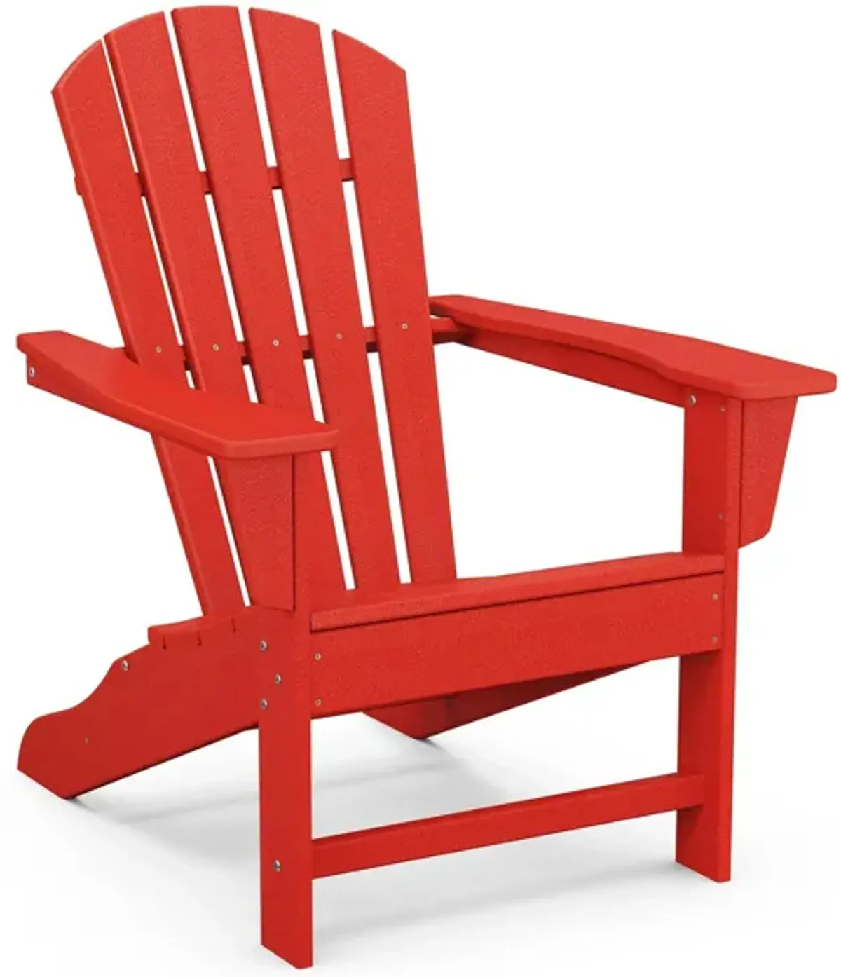 Palm Coast Adirondack in Sunset Red by Polywood