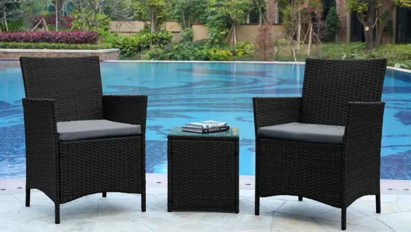 Imperia 3 Pc Outdoor Patio Set