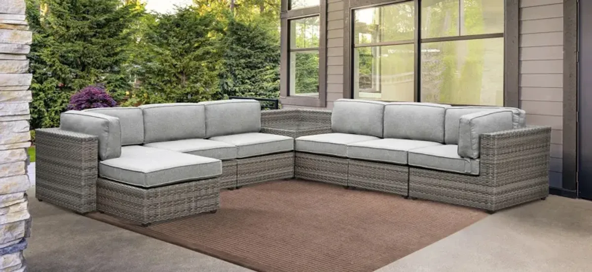 Tamyra 7 Piece Wicker Sectional