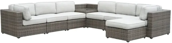Tamyra 7 Piece Wicker Sectional