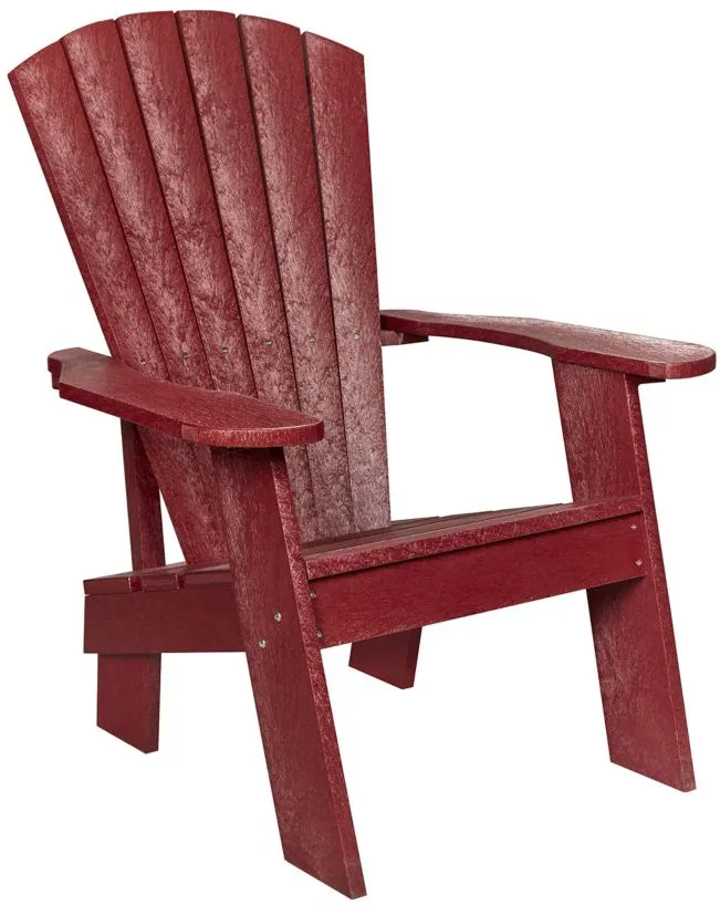 Capterra Casual Recycled Outdoor Adirondack Chair in Red Rock by C.R. Plastic Products