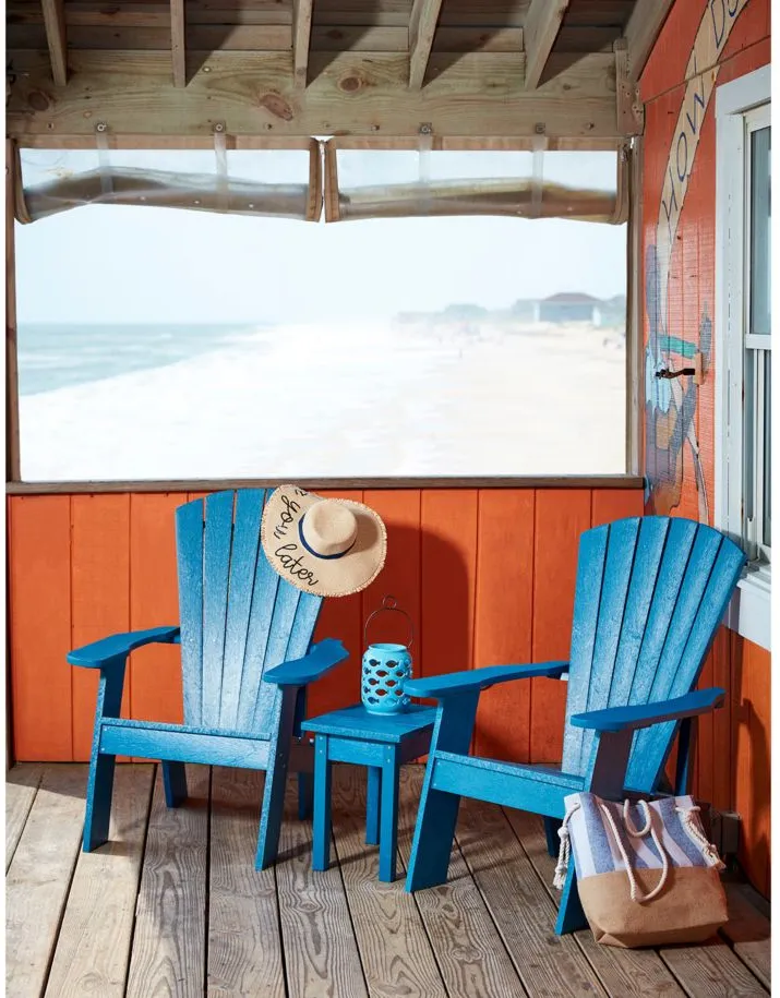 Capterra Casual Recycled Outdoor Adirondack Chair in Pacific Blue by C.R. Plastic Products