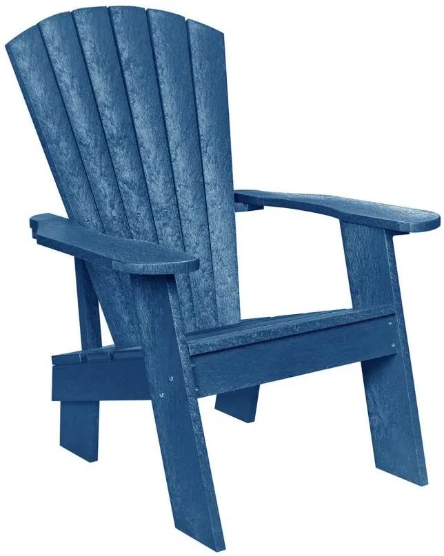 Capterra Casual Recycled Outdoor Adirondack Chair in Pacific Blue by C.R. Plastic Products