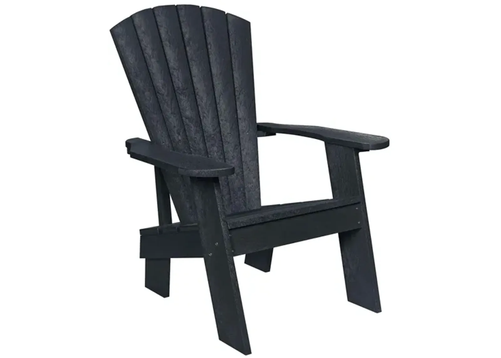 Capterra Casual Recycled Outdoor Adirondack Chair in Onyx by C.R. Plastic Products