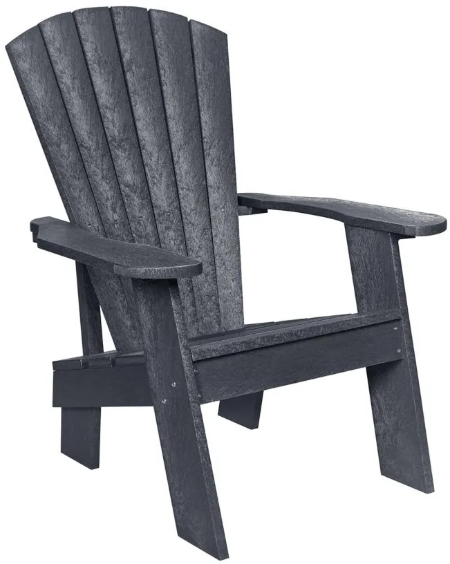 Capterra Casual Recycled Outdoor Adirondack Chair in Graystone by C.R. Plastic Products