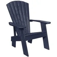 Capterra Casual Recycled Outdoor Adirondack Chair in Atlantic Navy by C.R. Plastic Products