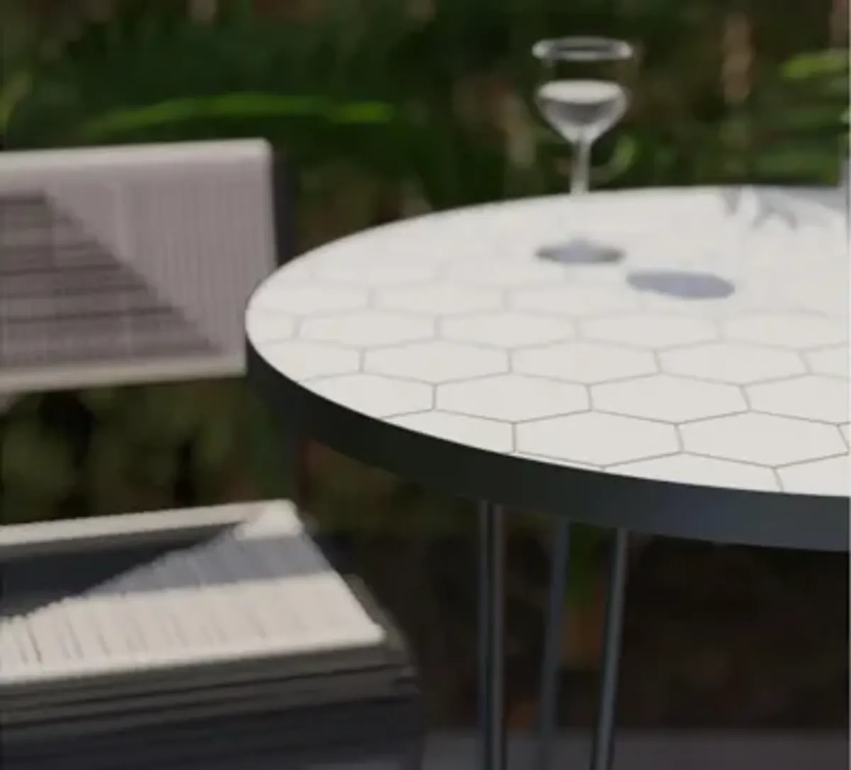 San Pedro Outdoor Round Bistro Table