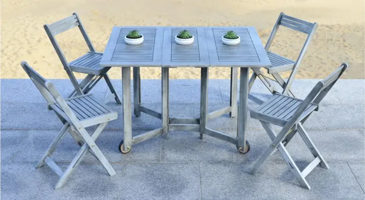 Arvin 5-pc. Outdoor Cabinet Dining Set