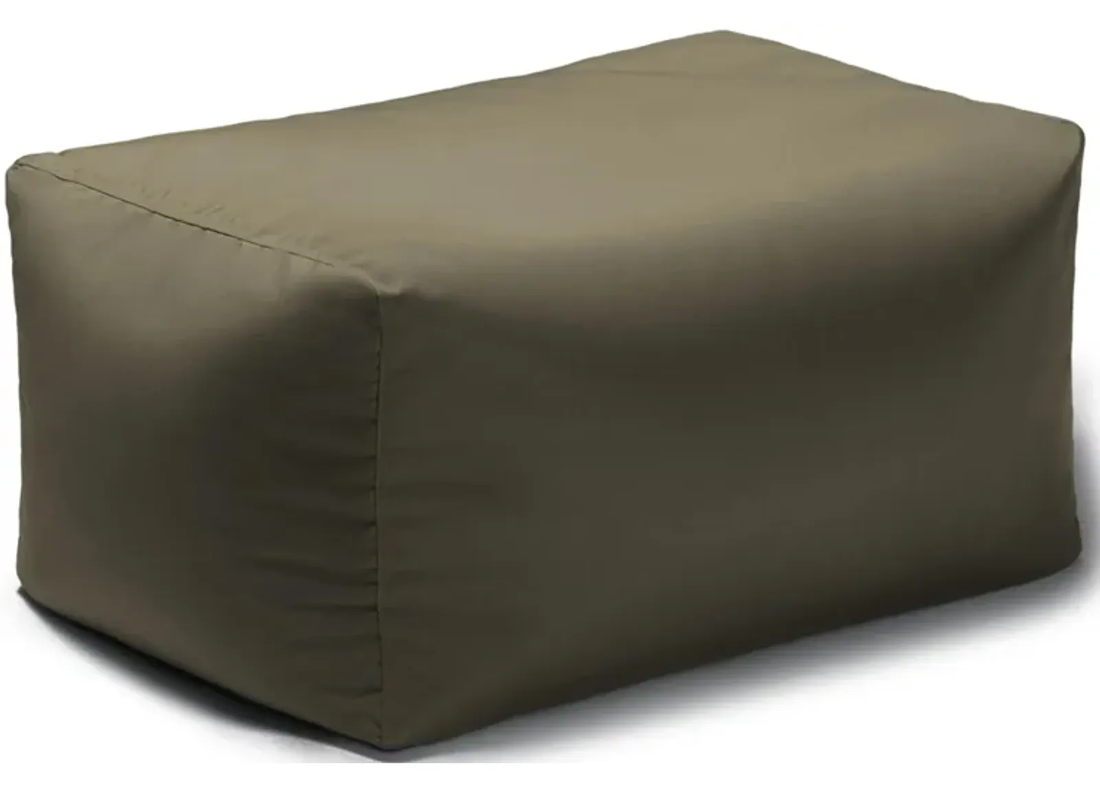 Lamont Outdoor Bean Bag Ottoman in Faye Sand by Foam Labs