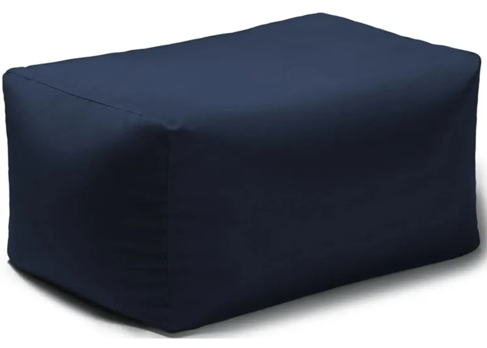 Lamont Outdoor Bean Bag Ottoman in Stone Gray by Foam Labs