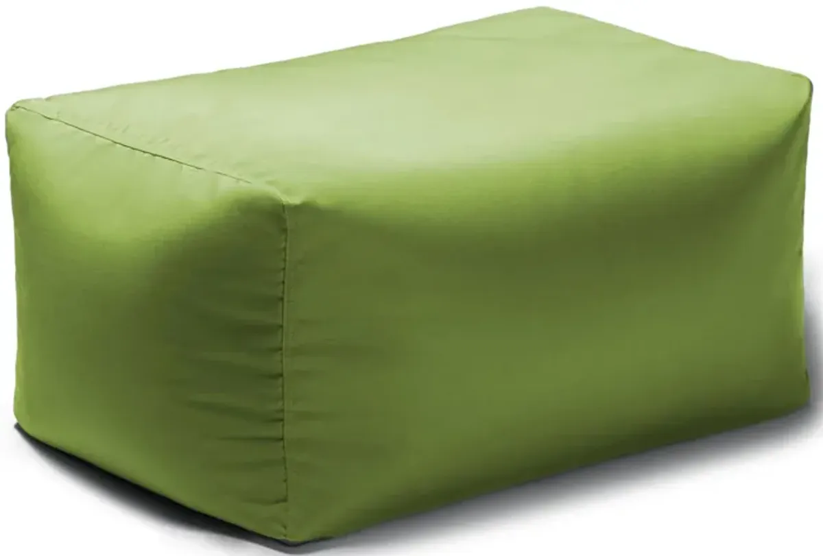 Lamont Outdoor Bean Bag Ottoman in Faye Ash by Foam Labs