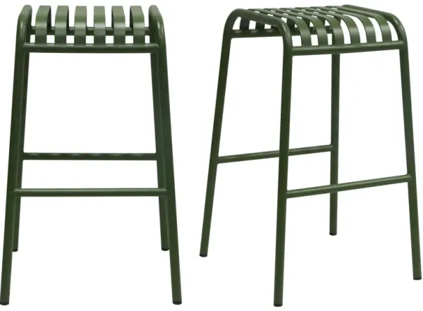 Enid Outdoor Bar Stool - Set of 2