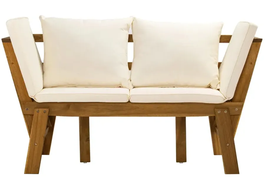 Smithson Outdoor Convertible Settee in Natural by SEI Furniture