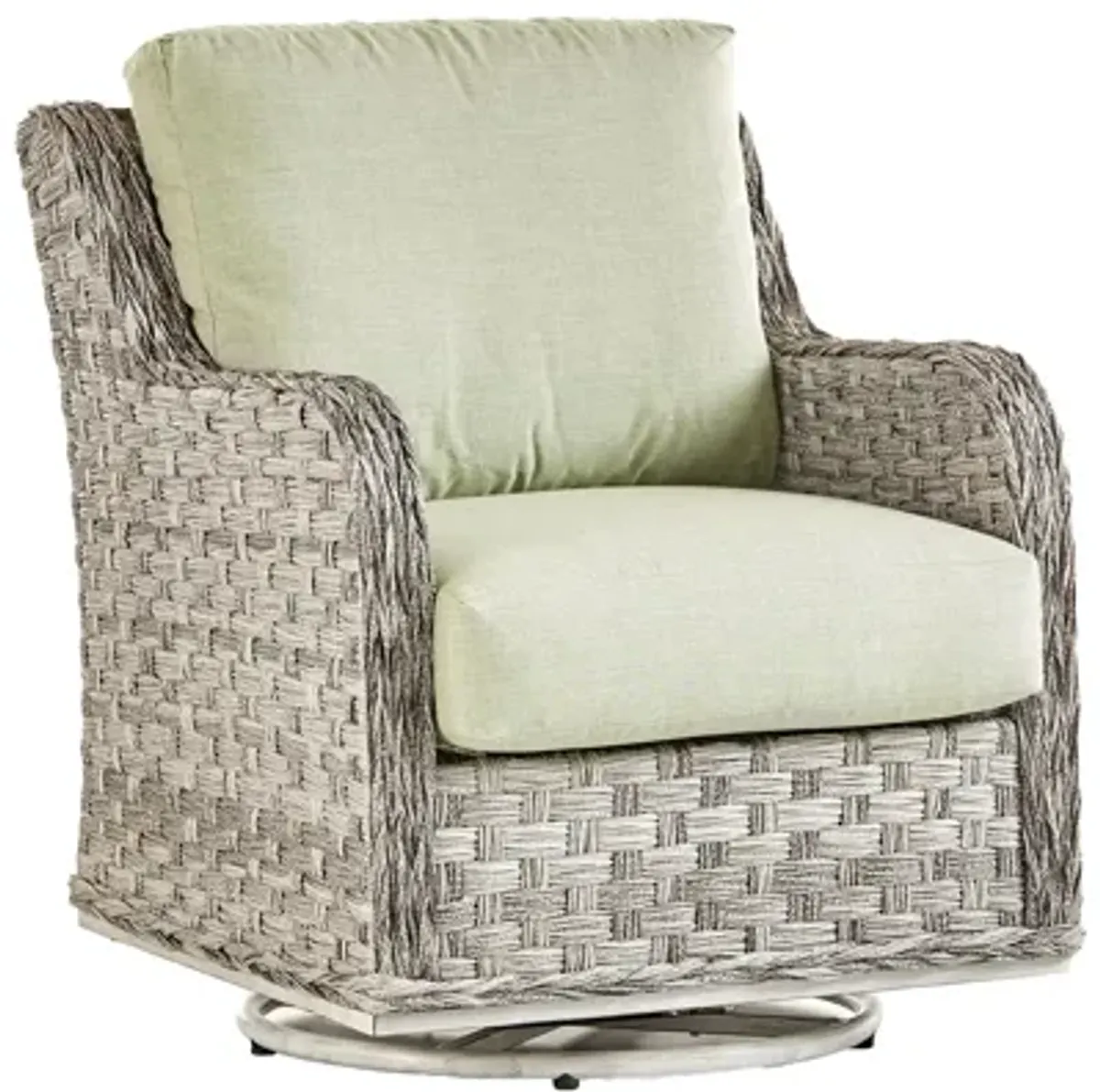 Grand Isle Sgr Outdoor Swivel Glider in Soft Granite by South Sea Outdoor Living