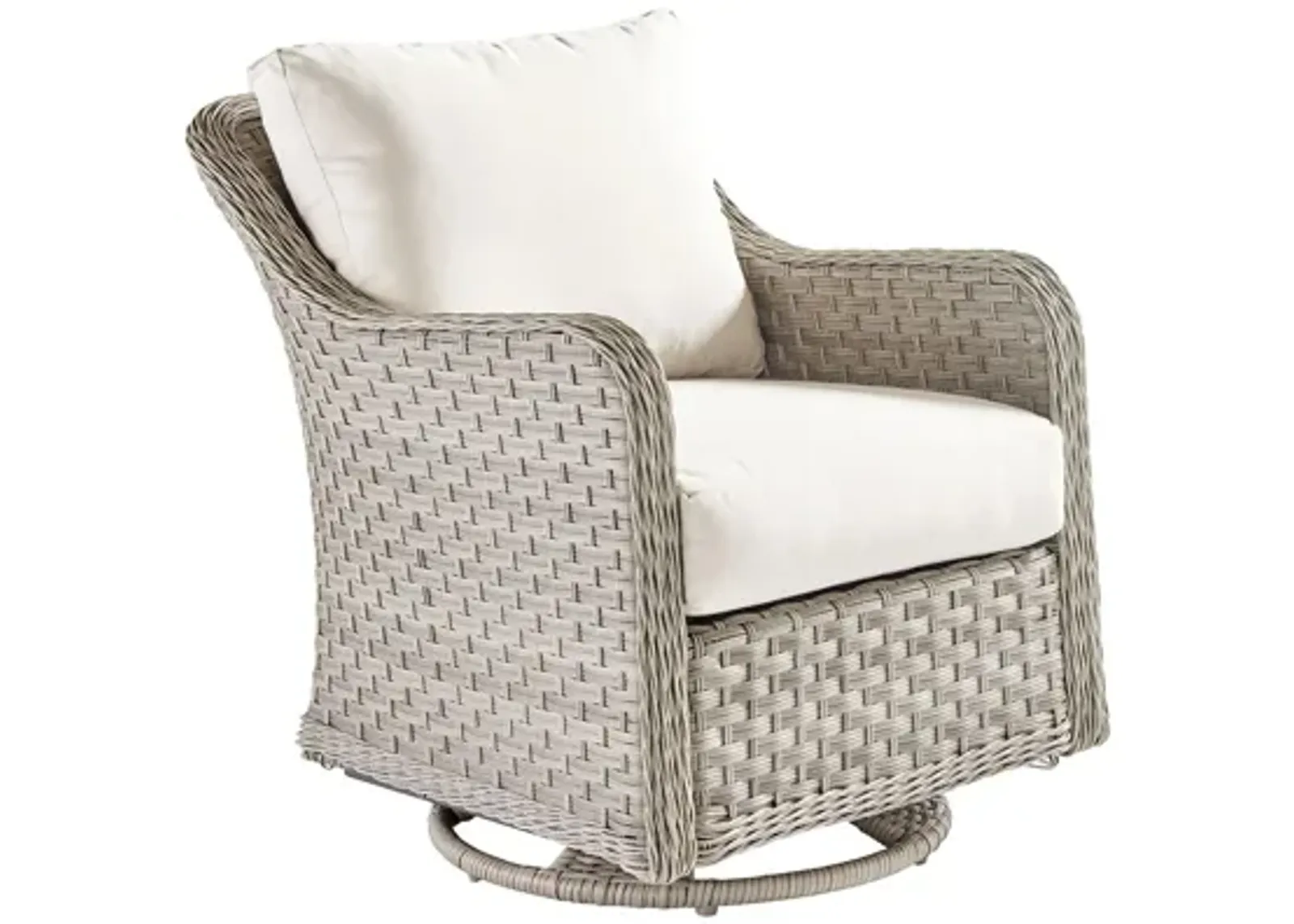 Mayfair Outdoor Swivel Glider in Pebble by South Sea Outdoor Living