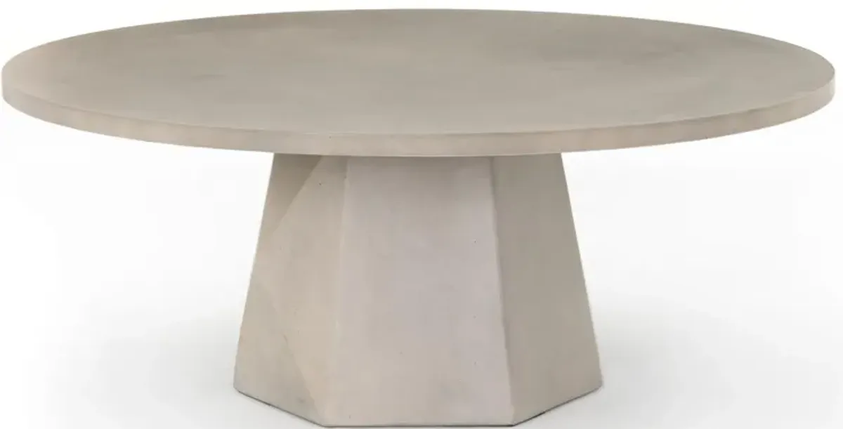 Chevy Outdoor Coffee Table in Gray Concrete by Four Hands