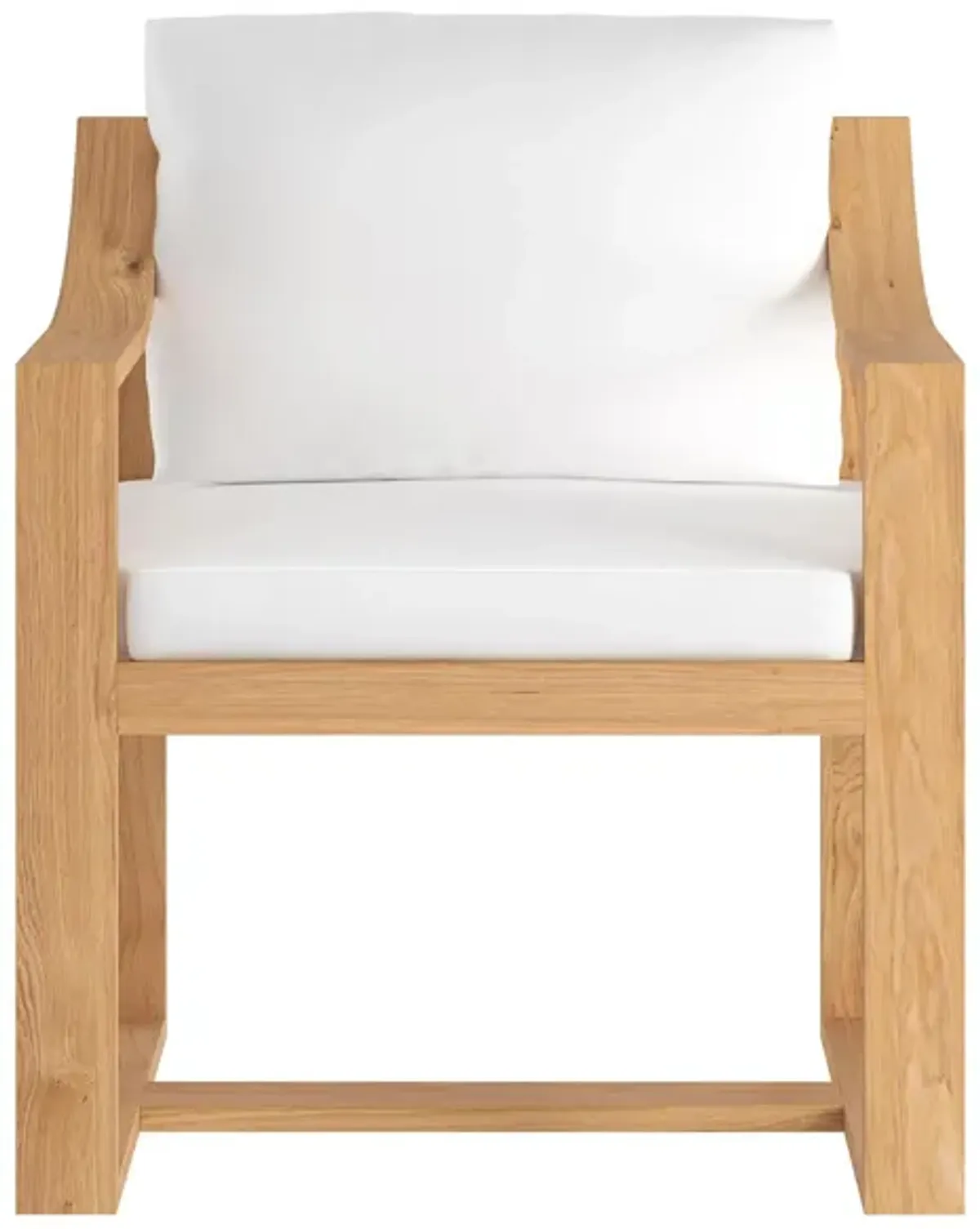 Tahiti Dining Armchair in STINSON WHITE by Sunpan