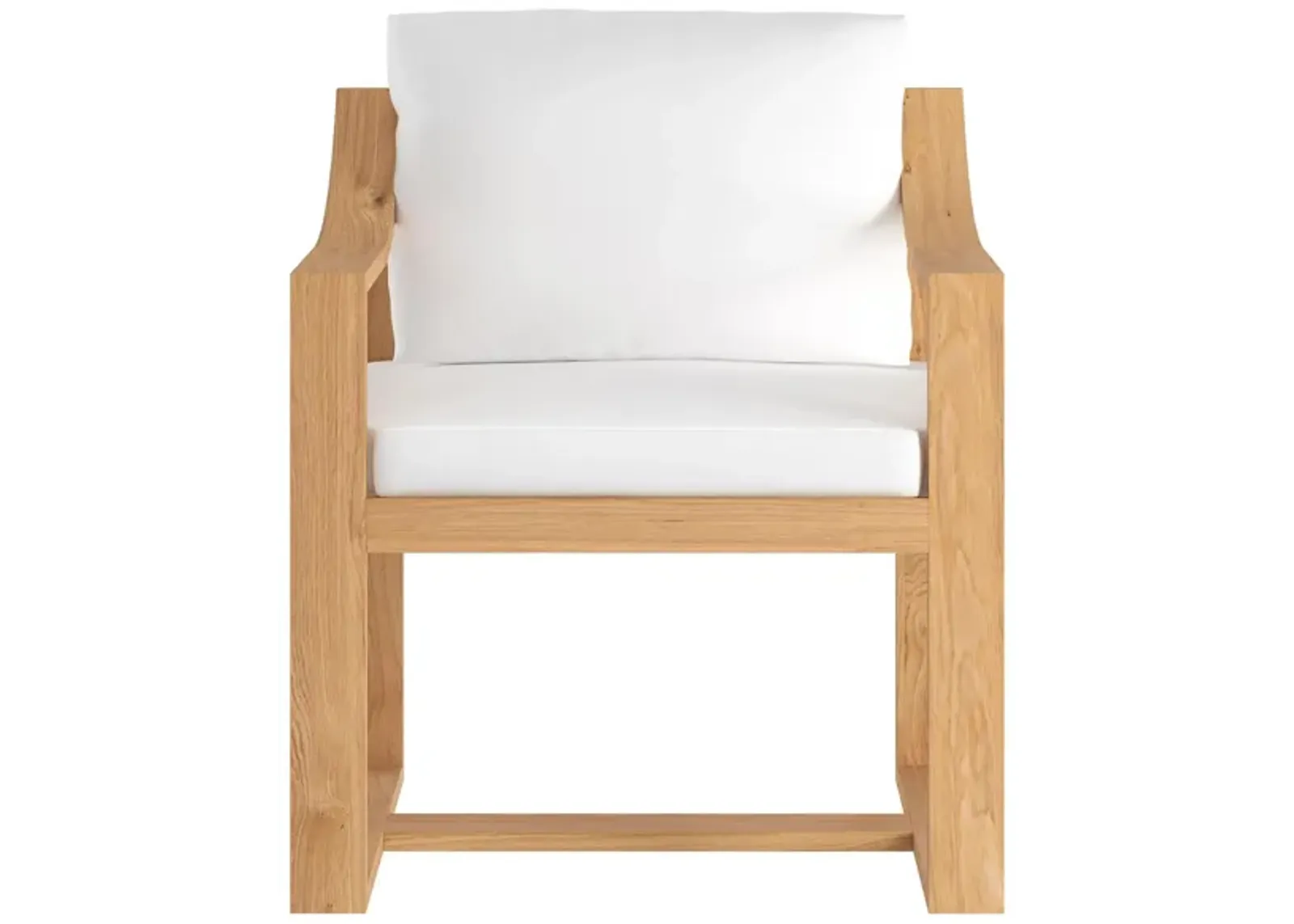 Tahiti Dining Armchair in STINSON WHITE by Sunpan