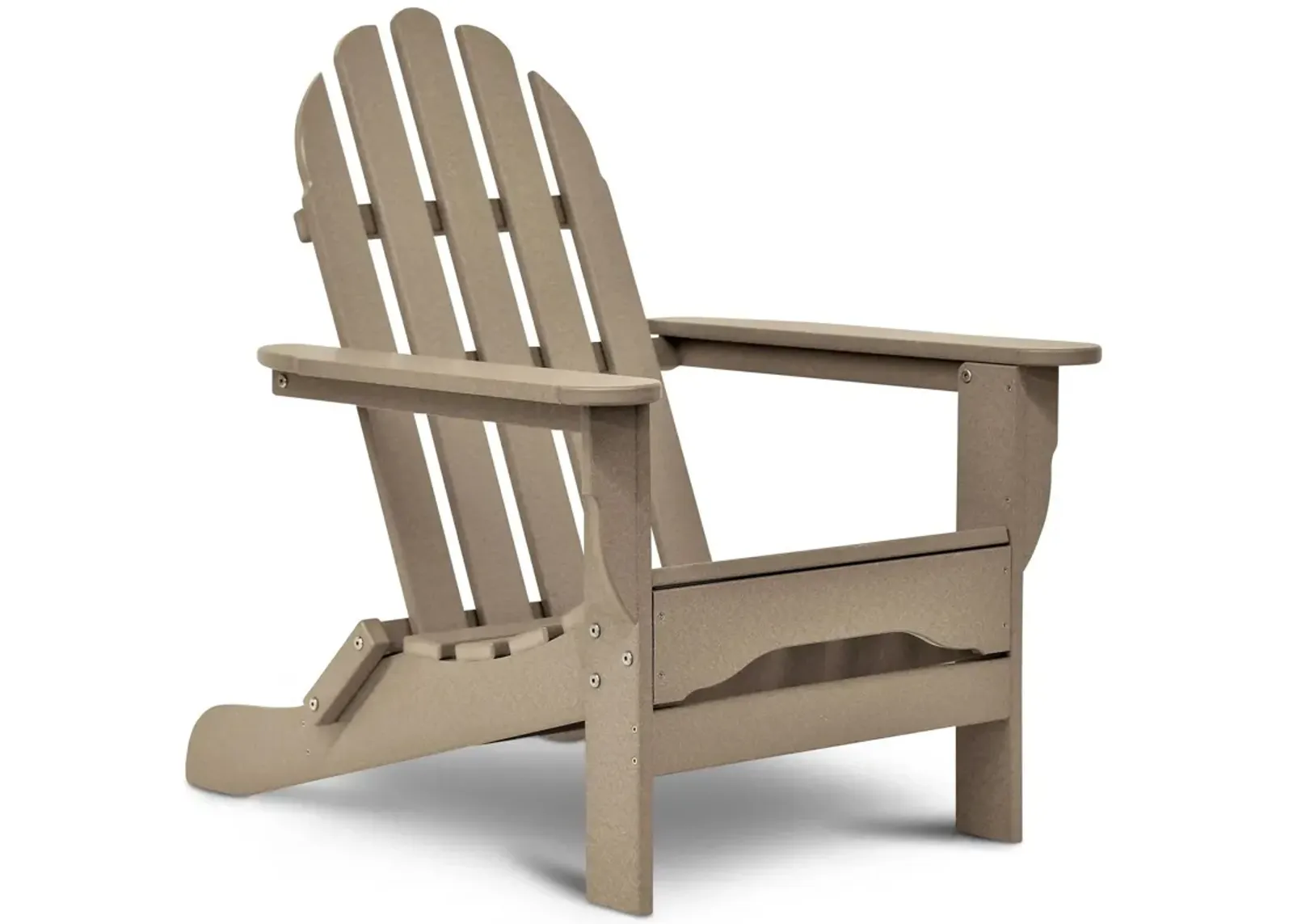 Icon Static Adirondack Chair in "Weathered Wood" by DUROGREEN OUTDOOR