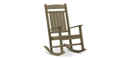 Icon Classic Rocker in Natural / Light Brown by DUROGREEN OUTDOOR