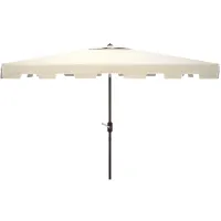 Burton 6.5 X 10 ft Rect Market Umbrella in Beige by Safavieh