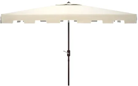 Burton 6.5 X 10 ft Rect Market Umbrella in Natural by Safavieh